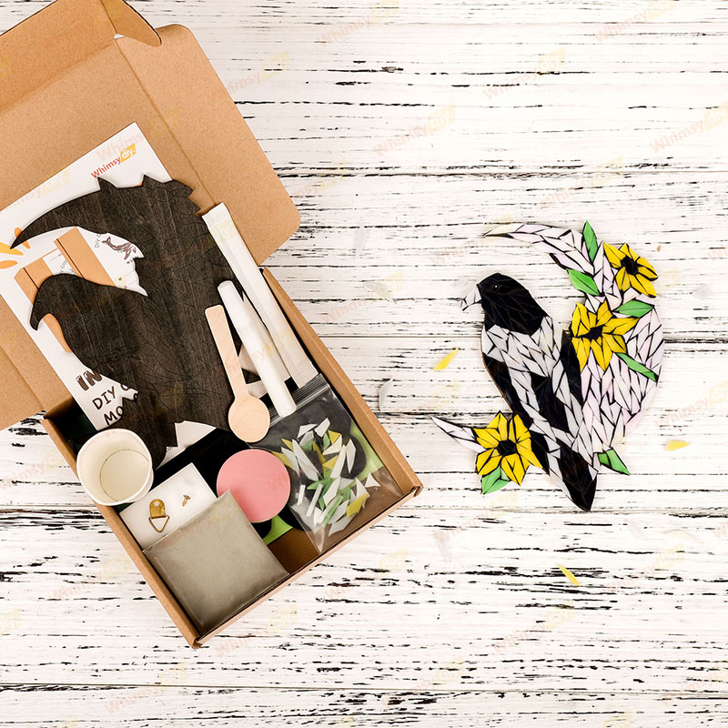 Moon Crow Glass Mosaic Kit