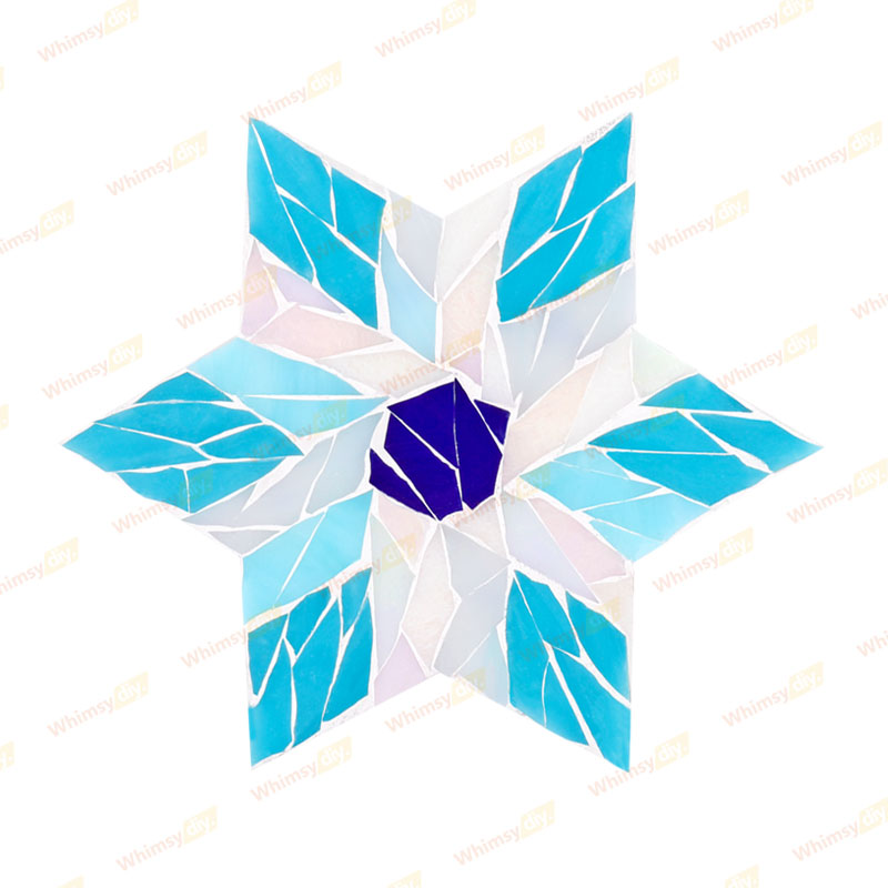 Snowflake - Style 2 Glass Mosaic Kit