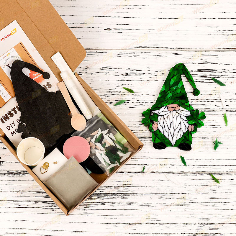 Clover Gnome Glass Mosaic Kit