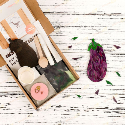 Eggplant Glass Mosaic Kit