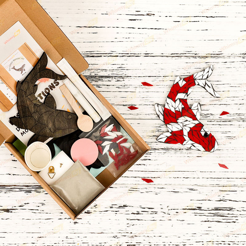 Koi Fish Glass Mosaic Kit