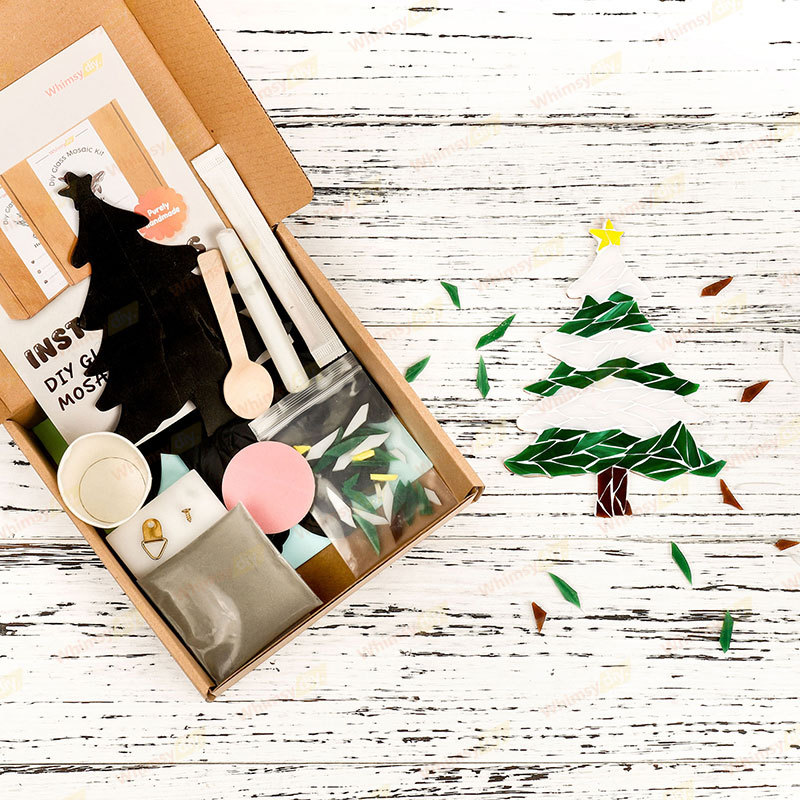 Christmas Tree Glass Mosaic Kit-Style 2