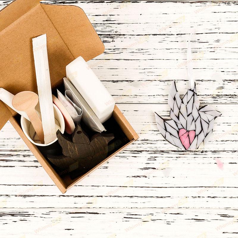 Bird Glass Christmas Ornaments Mosaic Kit