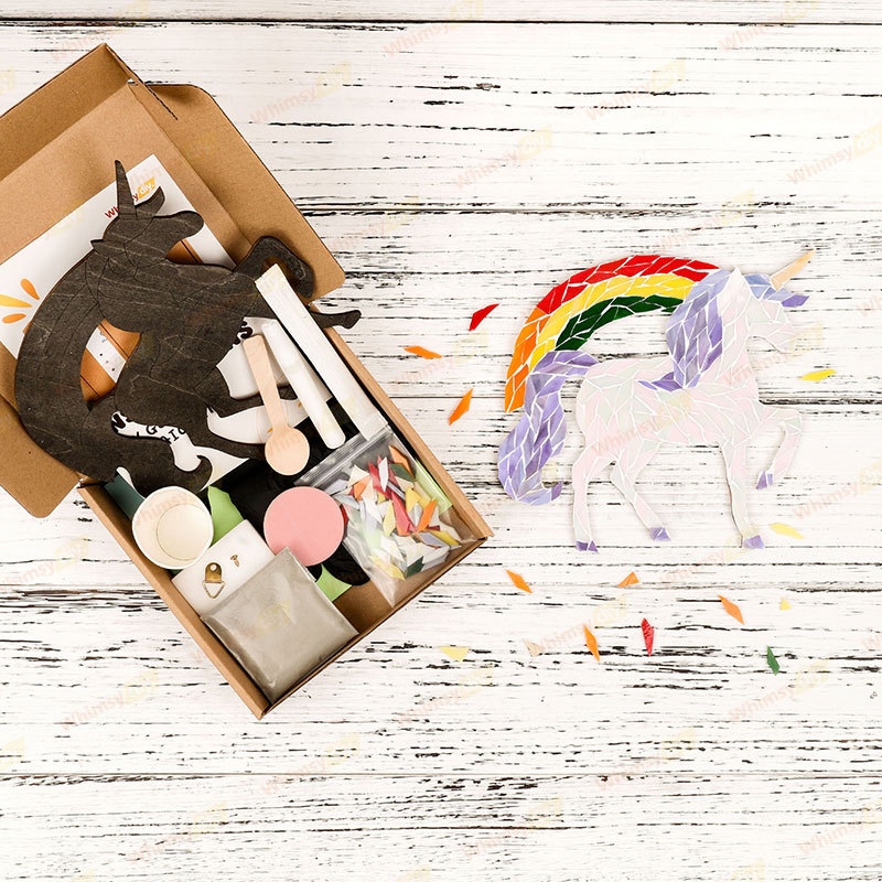 Rainbow Unicorn Glass Mosaic Kit