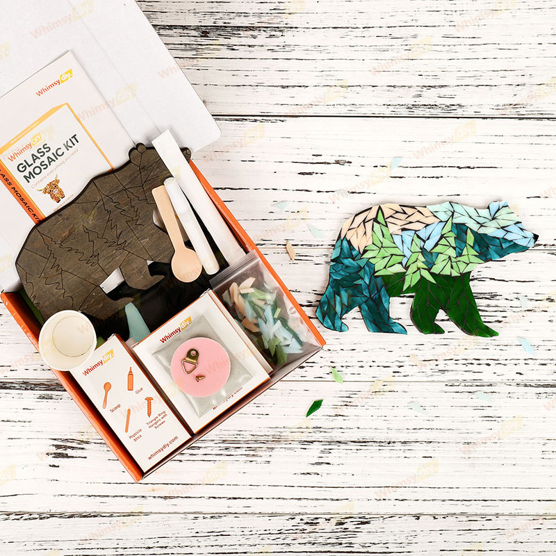 Forest Bear Glass Mosaic Kit