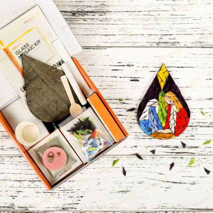 Whimsy DIY Holy Family  Glass Mosaic Kit Puzzles