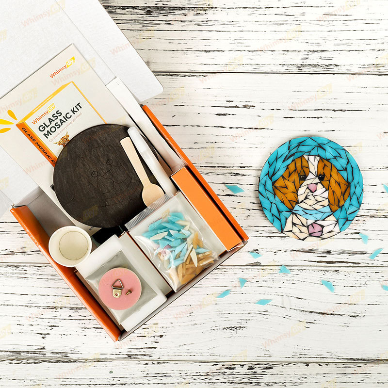 Whimsy DIY Beagle Glass Mosaic Kit Puzzles