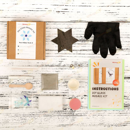 Snowflake - Style 2 Glass Mosaic Kit