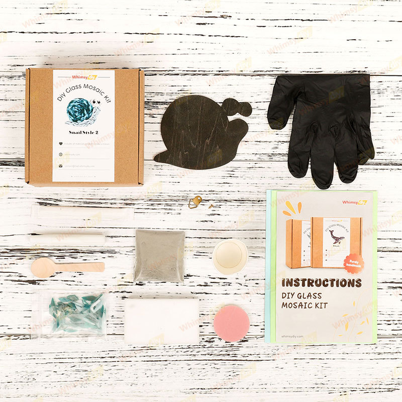 Snail Style 2 Glass Mosaic Kit-Ships on 8/10