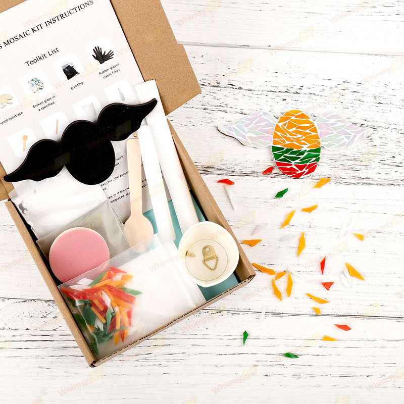 Easter wings colored egg glass mosaic kit [New Pre-Order: Ships February 28th]