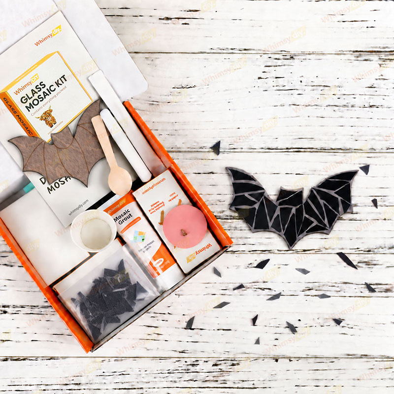 Whimsy DIY Fridge Magnet - Bat Glass Mosaic Kit Puzzles