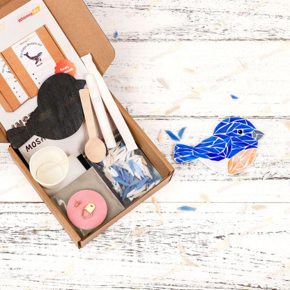 Bluebird Glass Mosaic Kit | DIY Arts & Crafts Kit for Adults