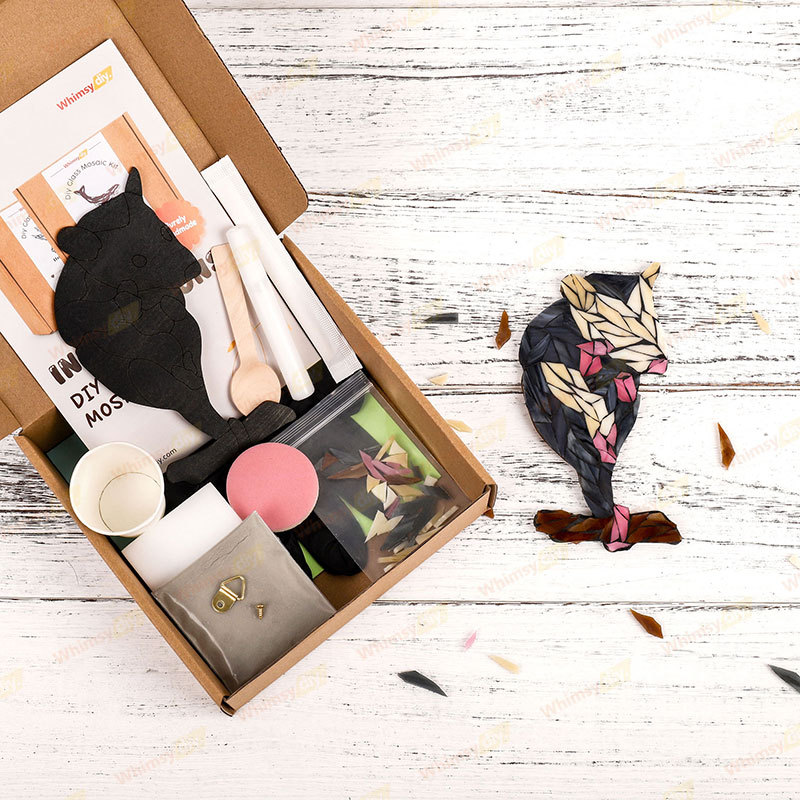 Baby possum Glass Mosaic Kit | DIY Arts & Crafts Kit for Adults