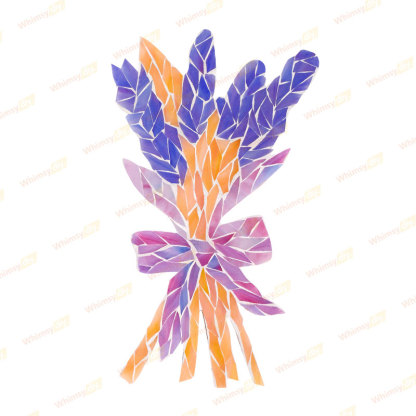 Lavender Bouquet Glass Mosaic Kit