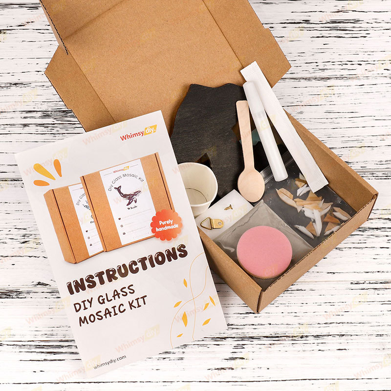 Brown Mushroom Stained Glass Mosaic Kit