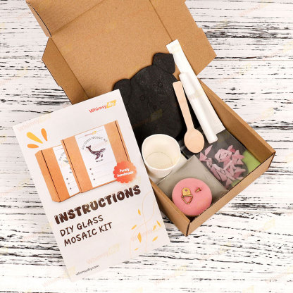 Pig Stained Glass Mosaic Kit