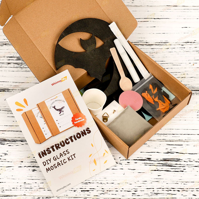 Moon Bat Glass Mosaic Kit