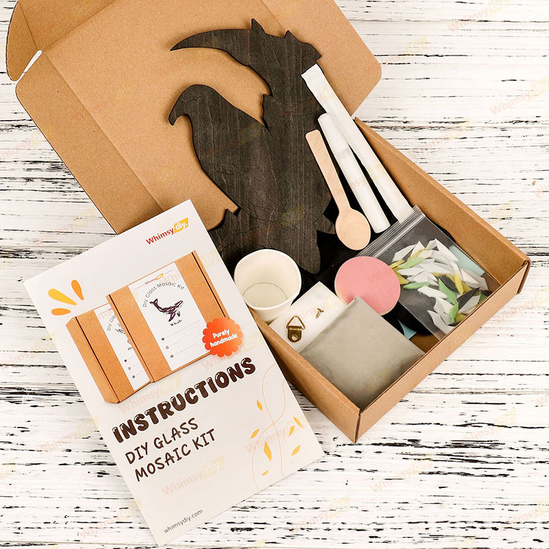 Moon Crow Glass Mosaic Kit