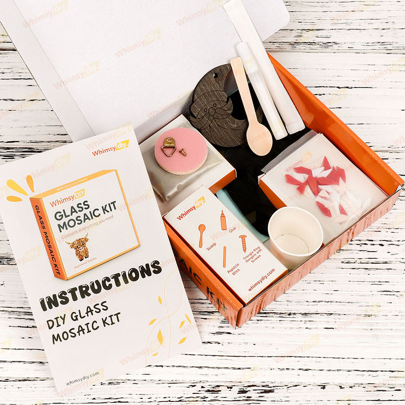 Bearded Santa Ornaments Glass Mosaic Kit