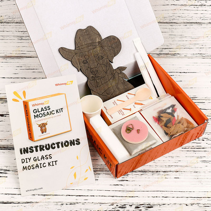 Cowboy Dog Glass Mosaic Kit