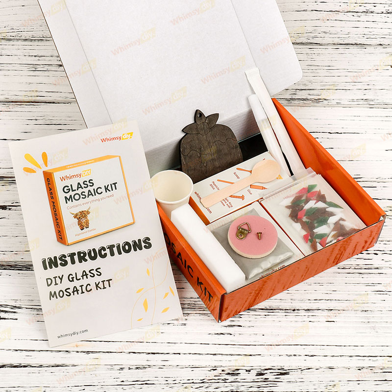 Christmas Pudding Ornament Glass Mosaic Kit