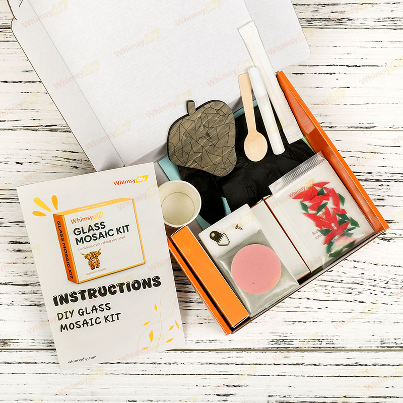 Whimsy DIY Strawberry Glass Mosaic Kit Puzzles