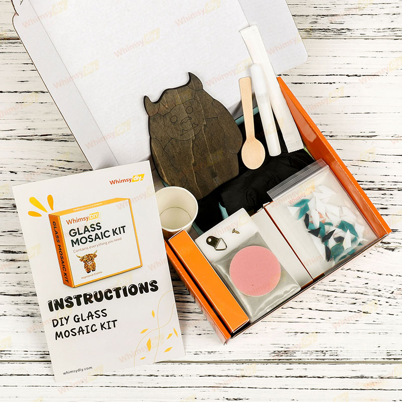 Whimsy DIY Yeti Glass Mosaic Kit Puzzles