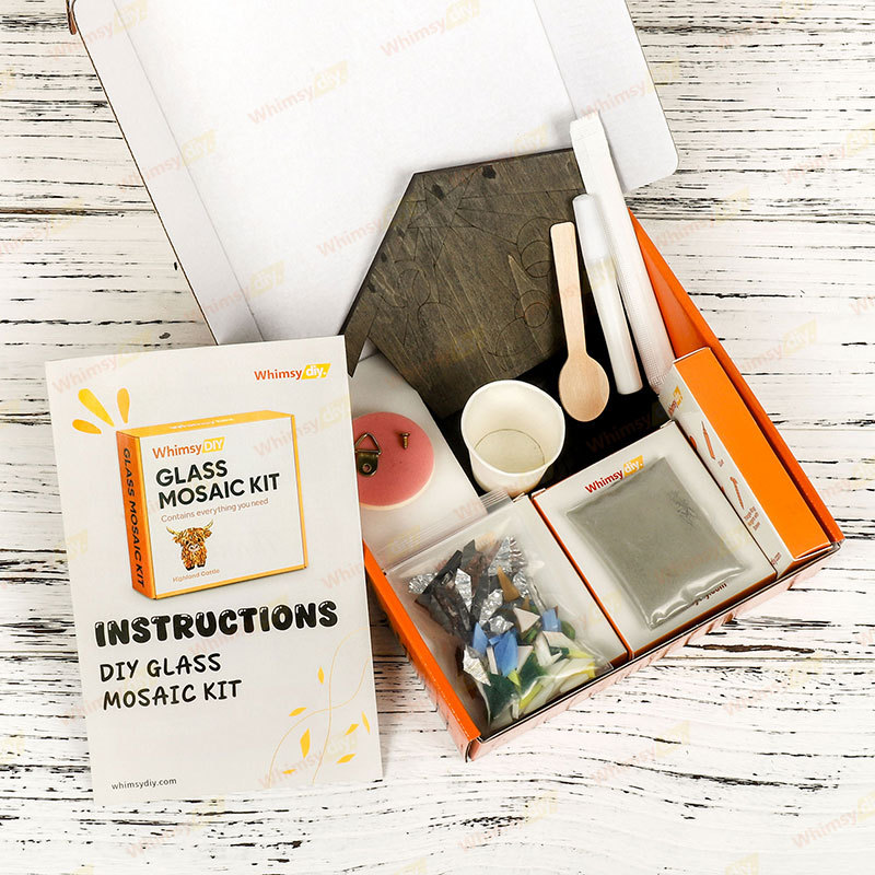 Whimsy DIY Simple Nativity Glass Mosaic Kit Puzzles