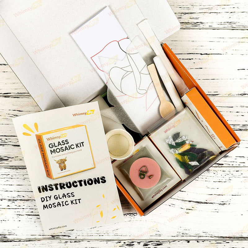 Whimsy DIY Calla Lily Teardrop Glass Mosaic Kit Puzzles