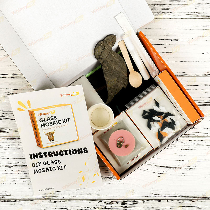 Whimsy DIY Auk Glass Mosaic Kit Puzzles