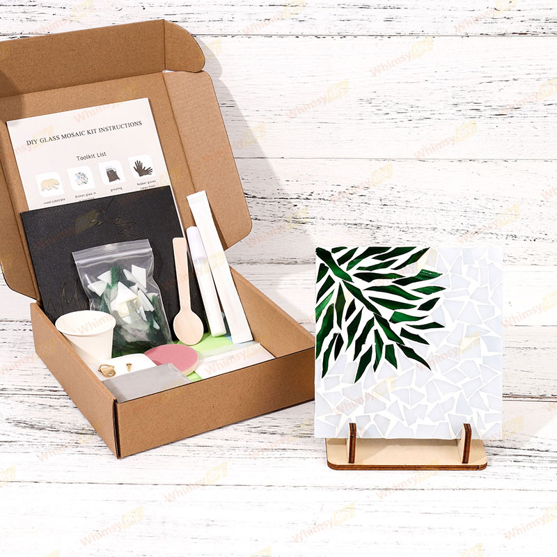 Pine Branch Glass Mosaic Kit-Whimsydiy