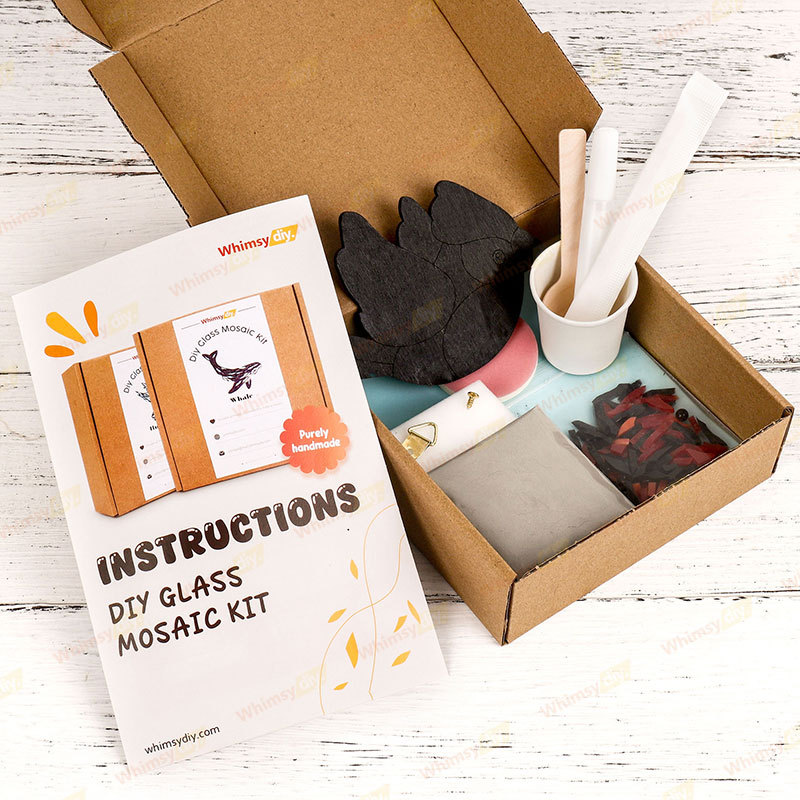 Flying Cardinal Glass Mosaic Kit | DIY Arts & Crafts Kit for Adults