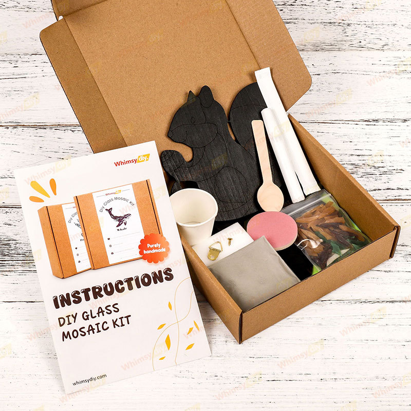 Squirrel Glass Mosaic Kit | DIY Arts & Crafts Kit for