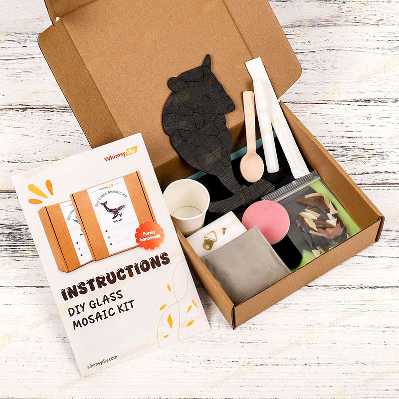 Baby possum Glass Mosaic Kit | DIY Arts & Crafts Kit for Adults