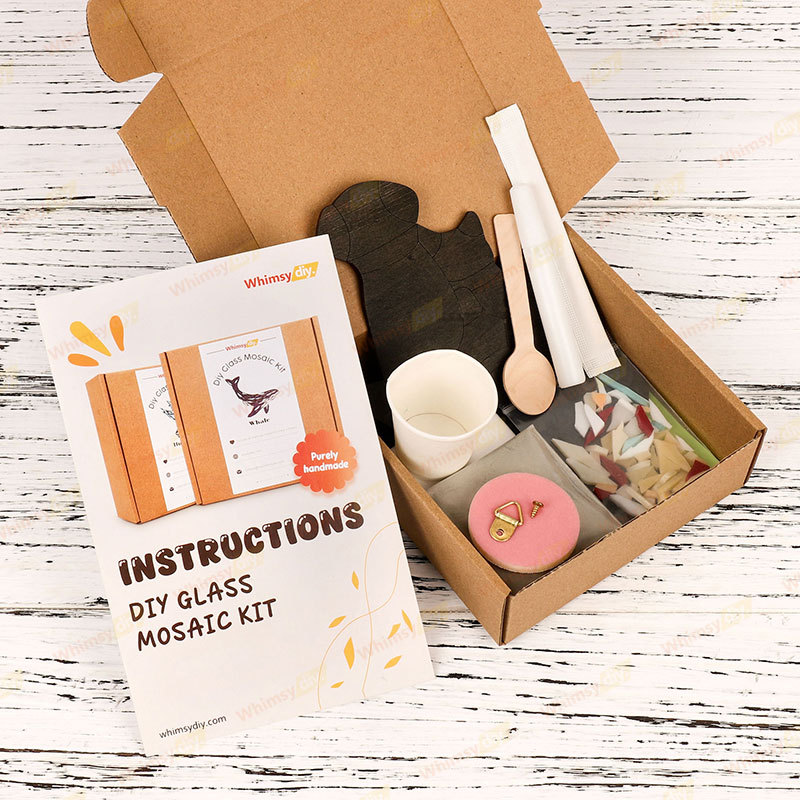 Dog and Cat Stained Glass Mosaic Kit