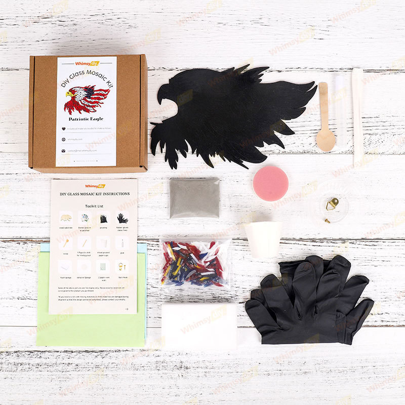 Patriotic eagle Glass Mosaic Kit