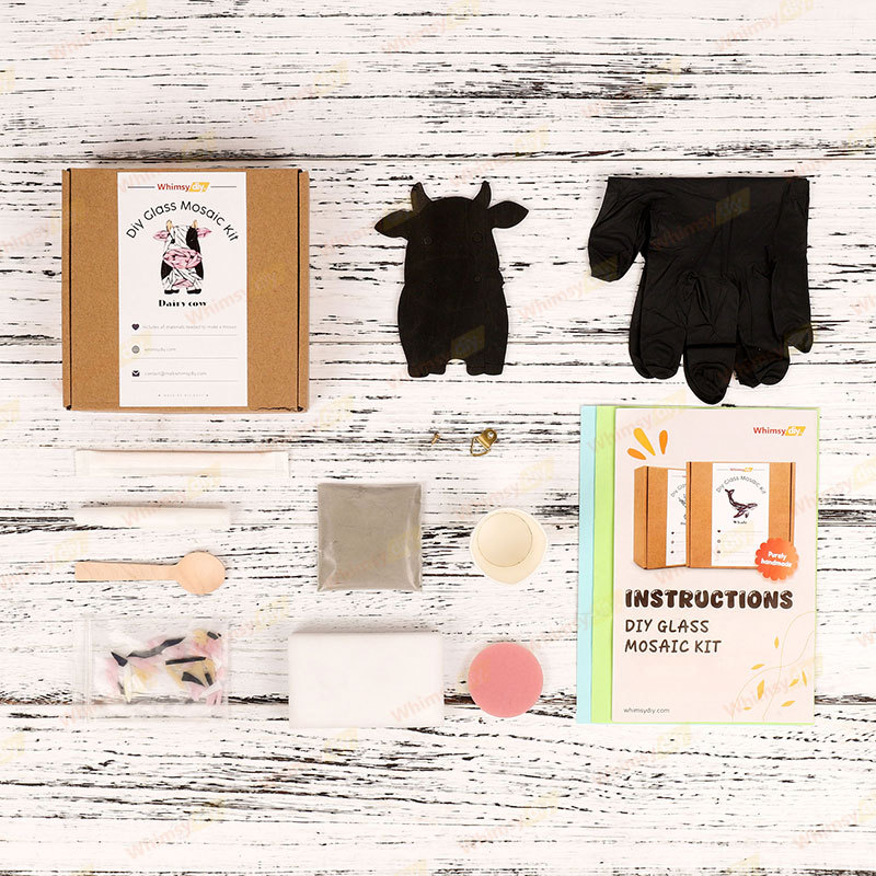 Cow Stained Glass Mosaic Kit