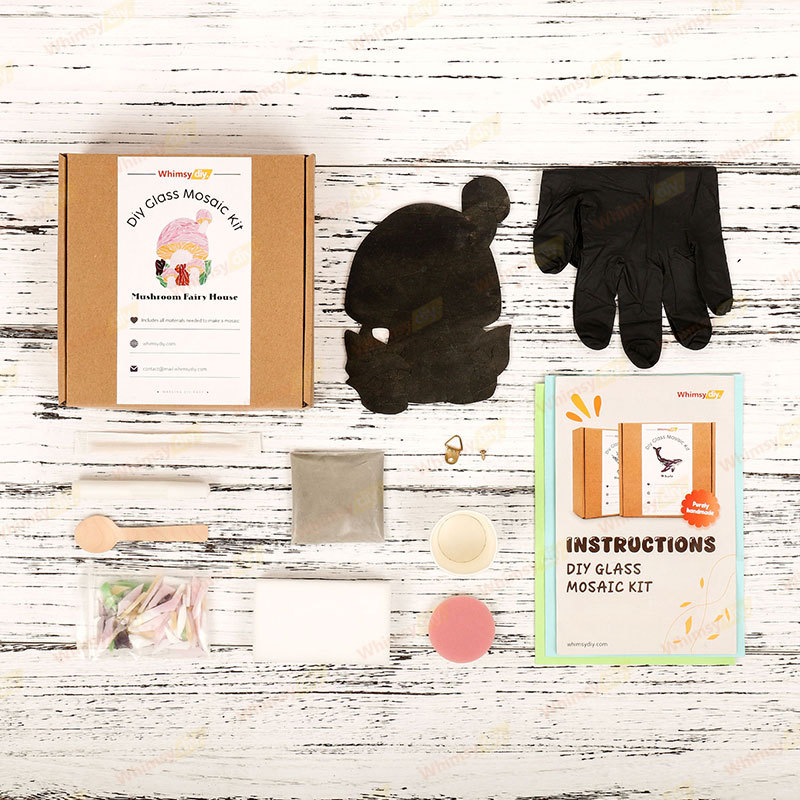 Mushroom House Glass Mosaic Kit