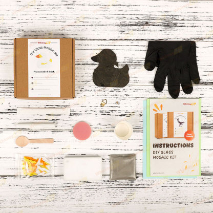 Mummy Duck Glass Mosaic Kit