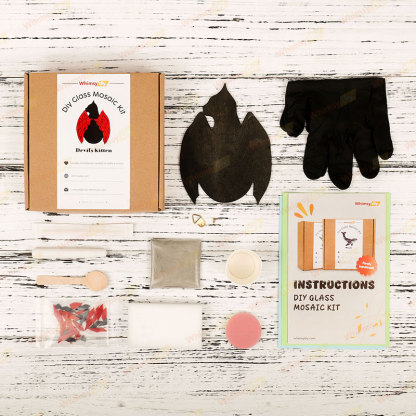 Demon Kitten Glass Mosaic Kit