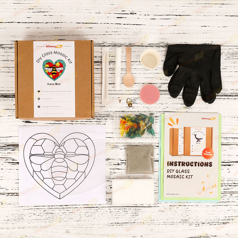 Love Bee Glass Mosaic Kit