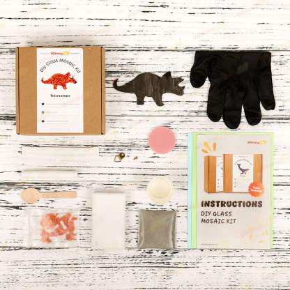 Triceratops Glass Mosaic Kit