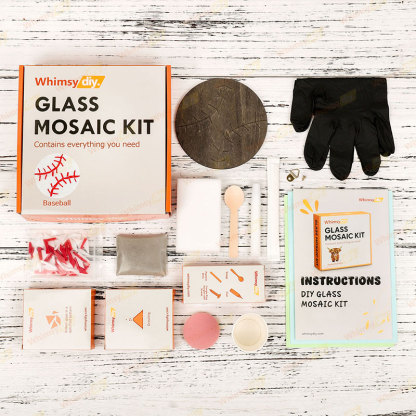 Baseball Glass Mosaic Kit