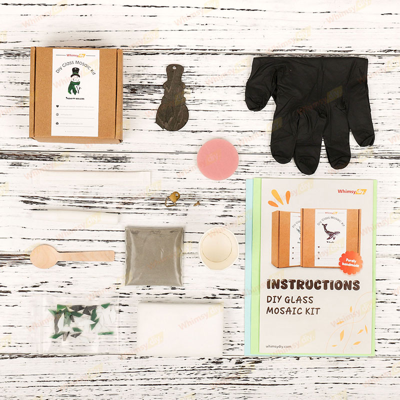 Snowman Glass Mosaic Kit