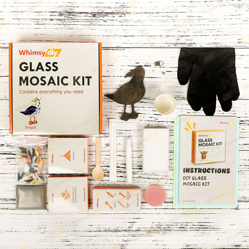 Whimsy DIY Seagull Glass Mosaic Kit Whimsy DIY