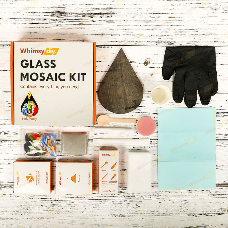 Whimsy DIY Holy Family  Glass Mosaic Kit Puzzles