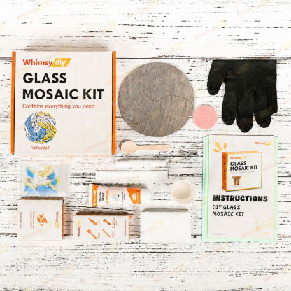 Whimsy DIY Volleyball Glass Mosaic Kit Puzzles