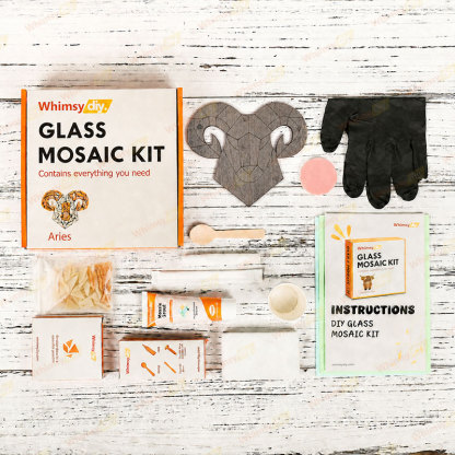 Whimsy DIY Twelve Constellations-Aries Glass Mosaic Kit Puzzles