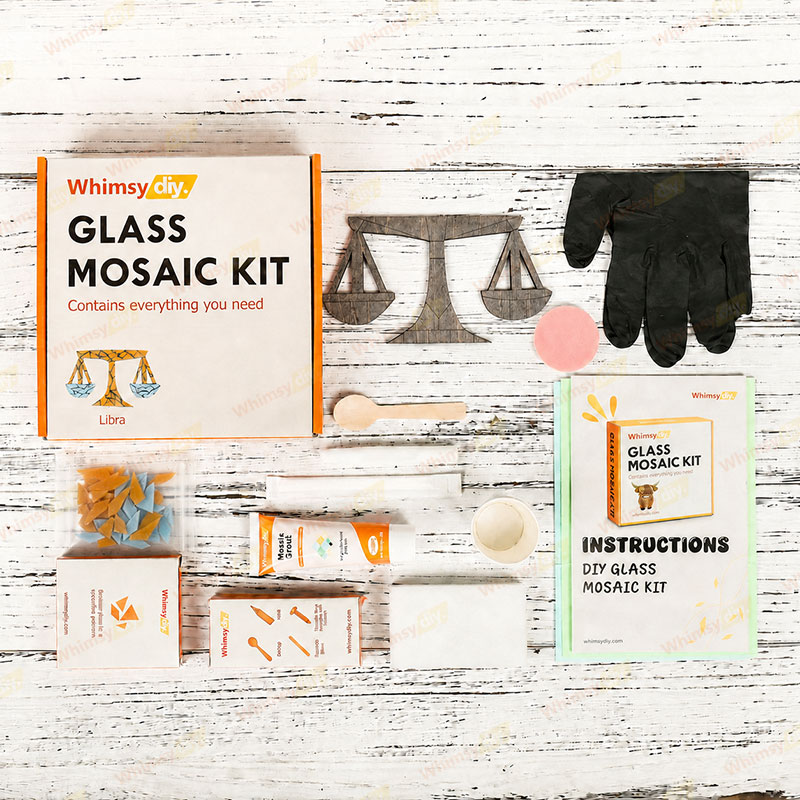 Whimsy DIY Twelve Constellations-Libra Glass Mosaic Kit Puzzles