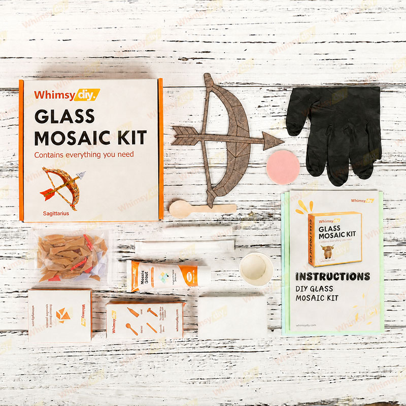 Whimsy DIY Zodiac-Sagittarius Glass Mosaic Kit Puzzles
